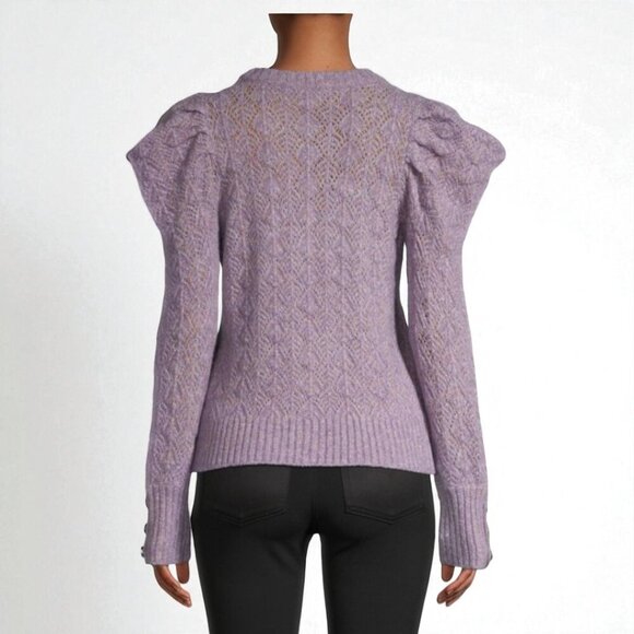 Veronica Beard Nova Puff-Sleeve Sweater Size Medium - Picture 2 of 14